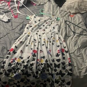 Butterfly Print Kids Dress